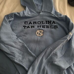 Nike UNC Tar Heels baby blue hooded sweatshirt